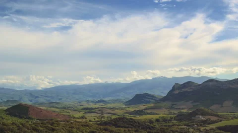 Timelapse of clouds passing by over mountains, Time-Lapse. Stock Footage 40201452