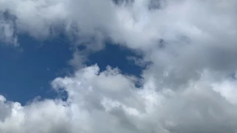 Timelapse of clouds passing by in the sky Stock Footage 107522524