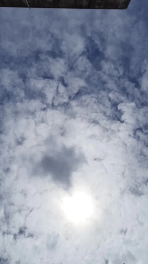 Timelapse of clouds passing in a sunny day Stock Footage 272336400