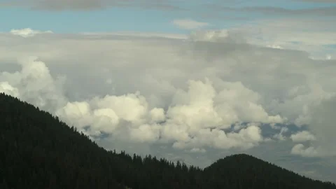 Timelapse of the clouds in the Pirin mountain. Stock Footage 168102393