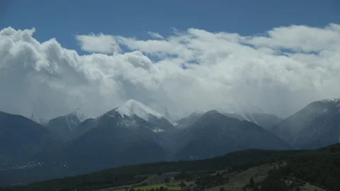 Timelapse of the clouds in the Pirin mountain. Stock Footage 188128174