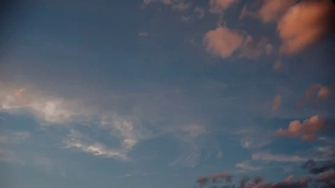 Timelapse clouds red  Stock Footage 84874334