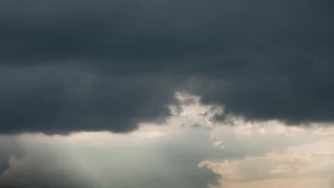 Timelapse clouds rise with storm Stock Footage 84458288
