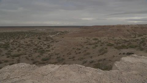 Timelapse of Clouds Rolling Over a Desert HD Video Video stock 90757007