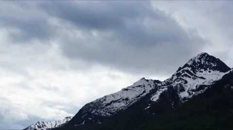Timelapse of Clouds on the Rosa Khutor Stock Footage 65238361