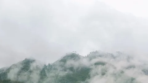 Timelapse of Clouds Running Through the Scene Stock Footage 74932086