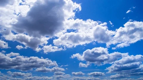 TimeLapse Clouds Sail  Across the Sky HD Stock Footage