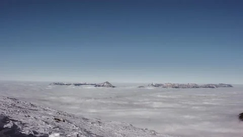 Timelapse - Clouds sea in the mountains Video stock 165683202