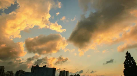 Timelapse of clouds in shenzhen Stock Footage 38517288