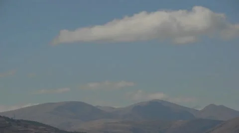 Timelapse of clouds in the sky above the Andes in Peru Stock Footage 41636568