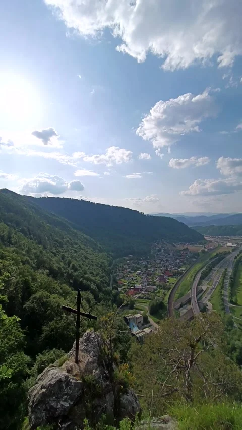 Timelapse clouds in the sky, autobahn, railway Video stock 241905546