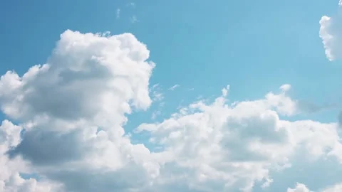 Timelapse, clouds in the sky. A clear summer day. Stock Footage 221315266