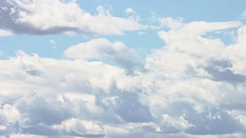 Timelapse. Clouds in the sky during the day. Stock Footage 196618404