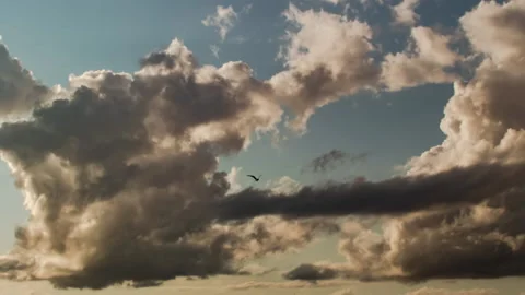 Timelapse clouds in the sky Stock Footage 158827499