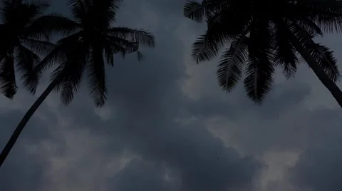 Timelapse of clouds sky moving fast. Stock Footage 58952214