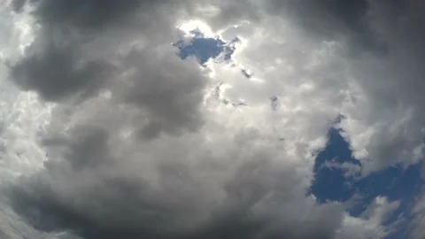 Timelapse, clouds in the sky, the sky before a thunderstorm. Stock Footage 132724690
