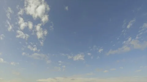 Timelapse of clouds in the sky on a Sunny day Stock Footage 122522989