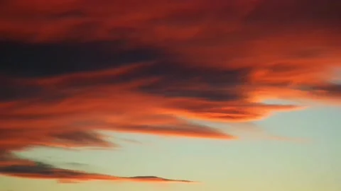 Timelapse of clouds in the sky before sunset Stock Footage 201936752
