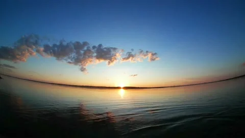 Timelapse of clouds in the sky before sunset Stock Footage 201962811