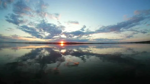 Timelapse of clouds in the sky before sunset Stock Footage 201962868