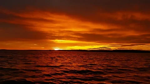 Timelapse of clouds in the sky before sunset Stock Footage 202058858