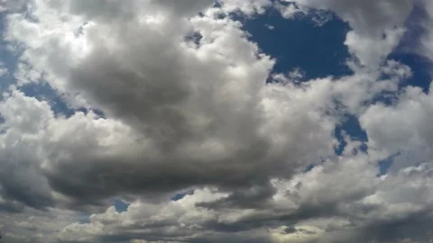Timelapse. Clouds in the sky. The wind carries clouds. Stock Footage 132724821