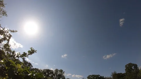 Timelapse clouds in the sky.Timelapse sun and clouds Stock Footage 110213444