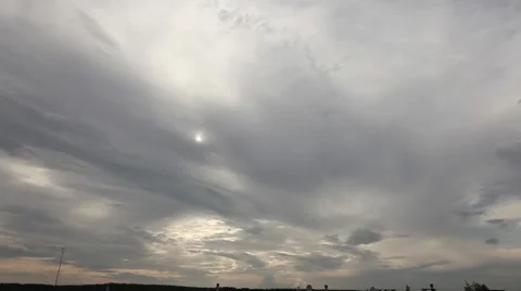 Timelapse clouds in storm Vídeo Stock 46932201