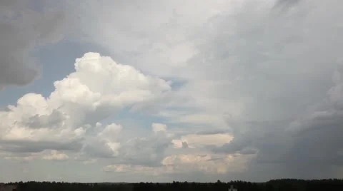 Timelapse clouds in storm Vídeo Stock 46932249
