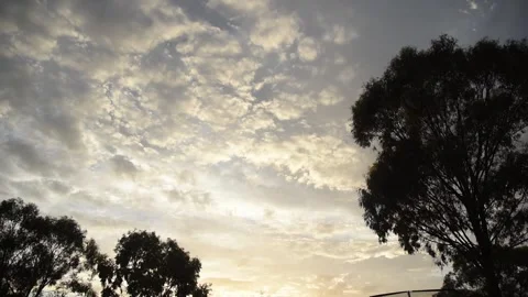 Timelapse of clouds on stormy day Stock Footage 266070701