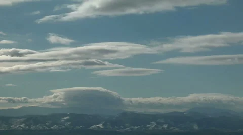 Timelapse of clouds Strong Winds Aloft Stock Footage 54728457