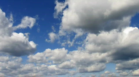Timelapse clouds in summer sky during sunny day Stock Footage 754157