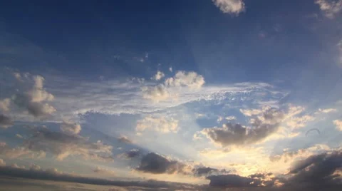 Timelapse Clouds Sun 3 Down HD PAL Video stock 7761399