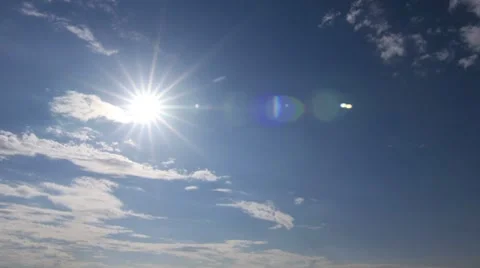 Timelapse Clouds Sun Star HD PAL Stock Footage 7761421