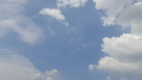 Timelapse of clouds on a sunny day (3) Stock Footage 212427560