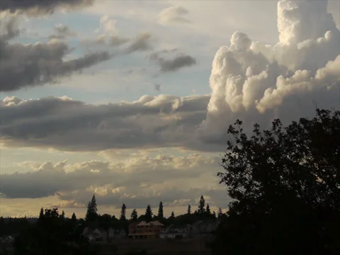 Timelapse Clouds at Sunset 2 Background Stock Footage 34242793