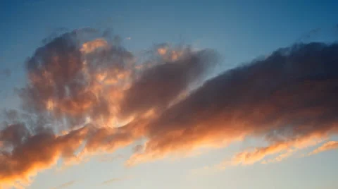 Timelapse of the clouds at sunset. Stock Footage 37728040