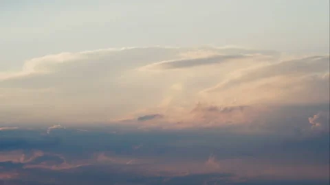 TimeLapse. Clouds at sunset. Stock Footage 89890067