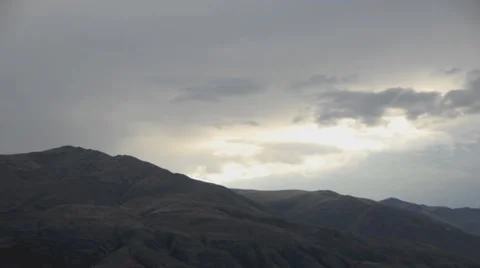 Timelapse clouds at sunset over the Andes in Peru Stock Footage 41605642
