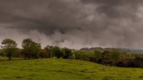 Timelapse Clouds in Tahiti Stock Footage 81187318