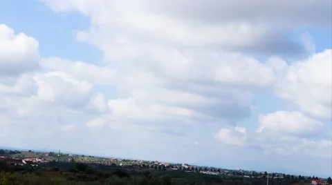 Timelapse of Clouds travelling over Mountain Stock Footage 52077163