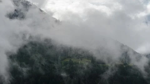 Timelapse clouds Tschirgant Video stock 246584158