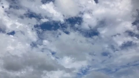 Timelapse clouds, two layers move in opposite directions, good flow Stock Footage 286167559