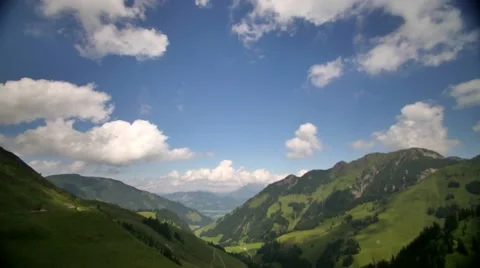 Timelapse Clouds valley summer mountains Stock Footage 53101358