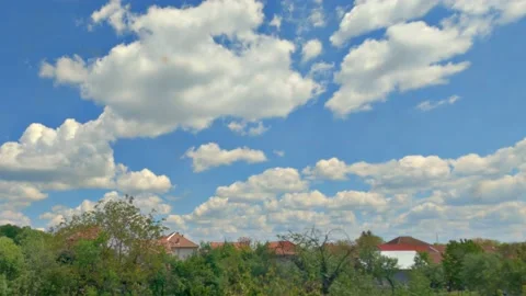 Timelapse of clouds with zoom out effect Stock Footage 153966150