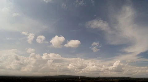 Timelapse Cloudscape On Sunny Day 库存影片 117127074