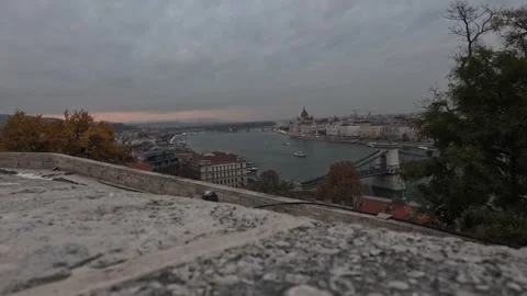 Timelapse - Cloudy day, City Budapest 動画素材 294357014
