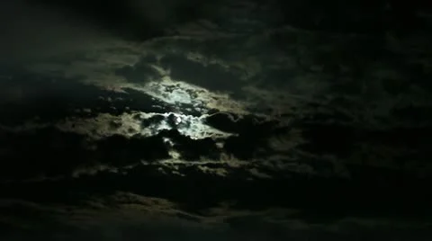 Timelapse cloudy moon Stock-Footage 11586882