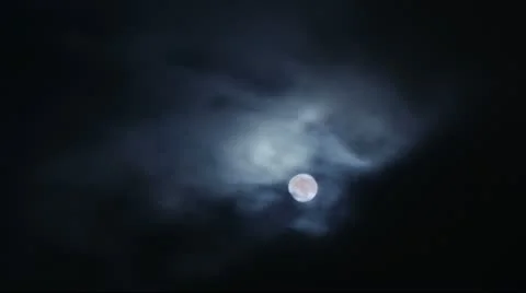 Timelapse cloudy moon Stock Footage 11587055