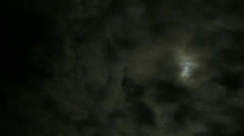 Timelapse cloudy moon Vídeo Stock 11587174